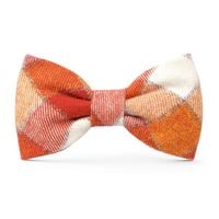 Flannel Dog Bow Tie - Pumpkin Spice Plaid