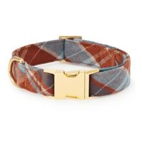 Flannel Dog Collar - Maple Plaid
