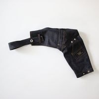 ���å��ܥ��� �ǥ˥४���С������� - Navy Denim <br> GASU Vari���t�����Imported Metal Buckles Utility Overalls