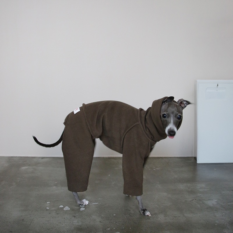 ���ݡ��ƥ��ե꡼�������ץ����� - Mocha Melange<br>Durable Anti-Static Sporty Fleece Jumpsuit