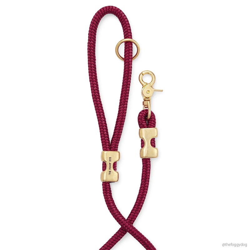 Marine Rope Dog Leash - Wine