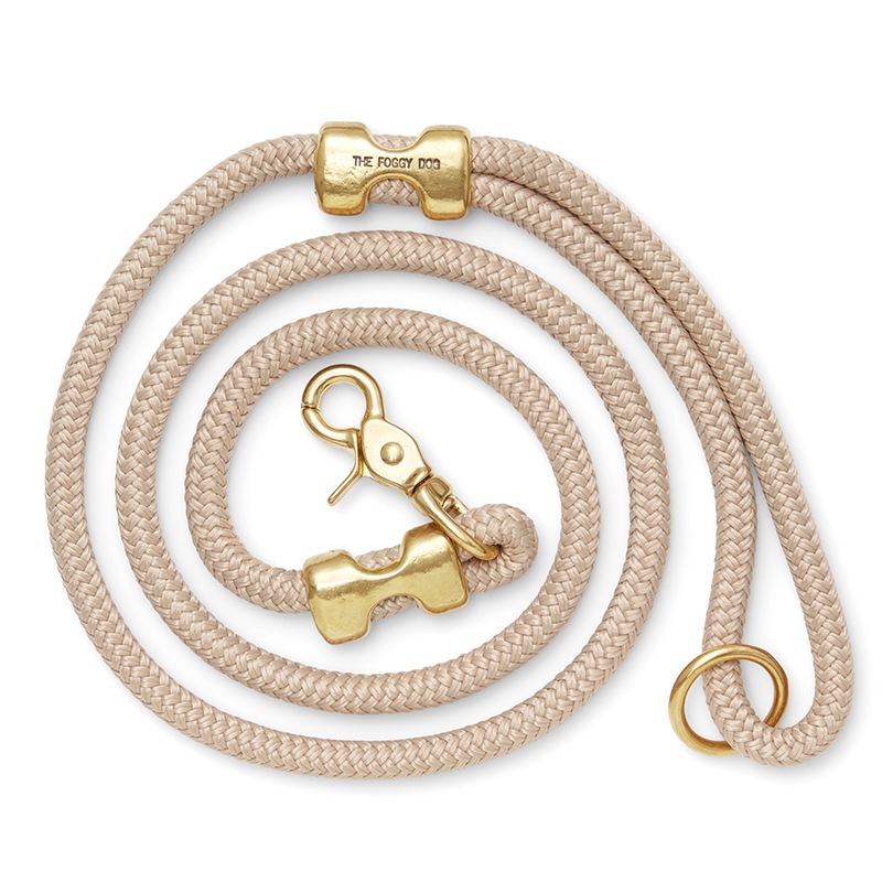 Marine Rope Dog Leash - Beige