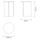 Slit Table Round High