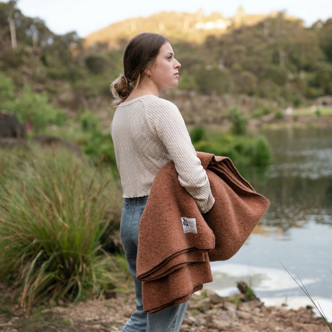 Ochre Blanket - Whipstitch