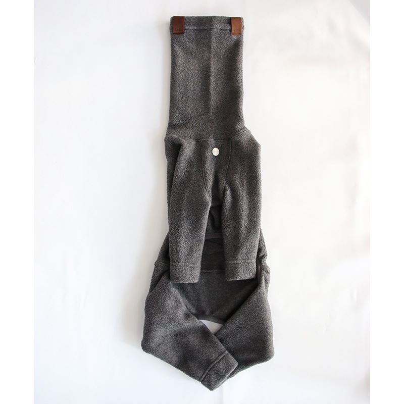 ���ȥ�å��ե��å� �ե꡼������ѡ��� - Charcoal<br>Mix & Match Freely! Slim Anti-Static Stretch Fleece 4-Leg Jumpsuit