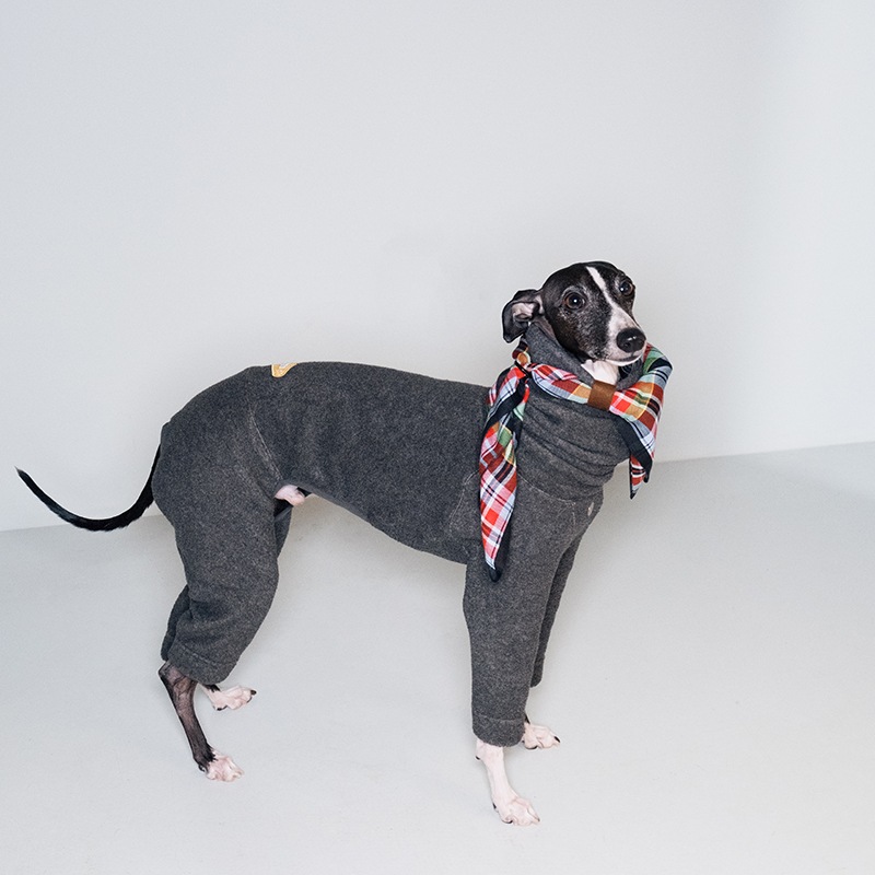 ���ȥ�å��ե��å� �ե꡼������ѡ��� - Charcoal<br>Mix & Match Freely! Slim Anti-Static Stretch Fleece 4-Leg Jumpsuit