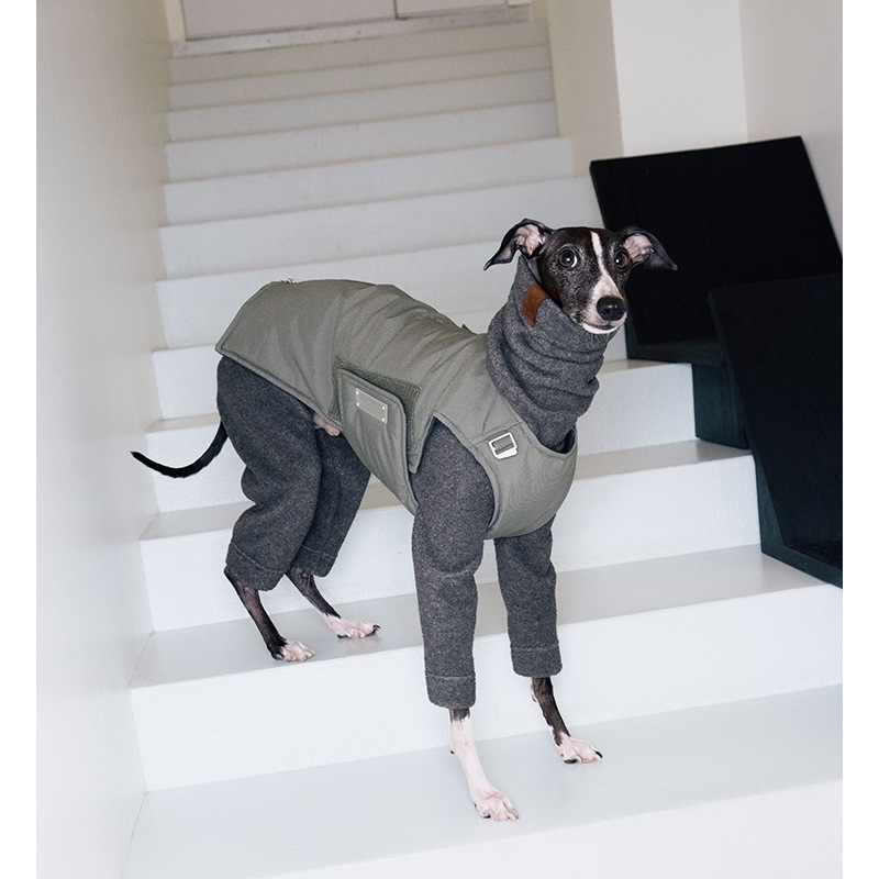 ���ȥ�å��ե��å� �ե꡼������ѡ��� - Charcoal<br>Mix & Match Freely! Slim Anti-Static Stretch Fleece 4-Leg Jumpsuit