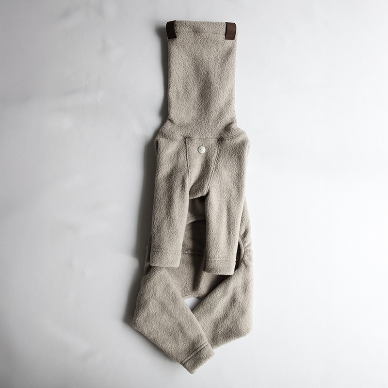 ���ȥ�å��ե��å� �ե꡼������ѡ��� - Greige<br>Mix & Match Freely! Slim Anti-Static Stretch Fleece 4-Leg Jumpsuit