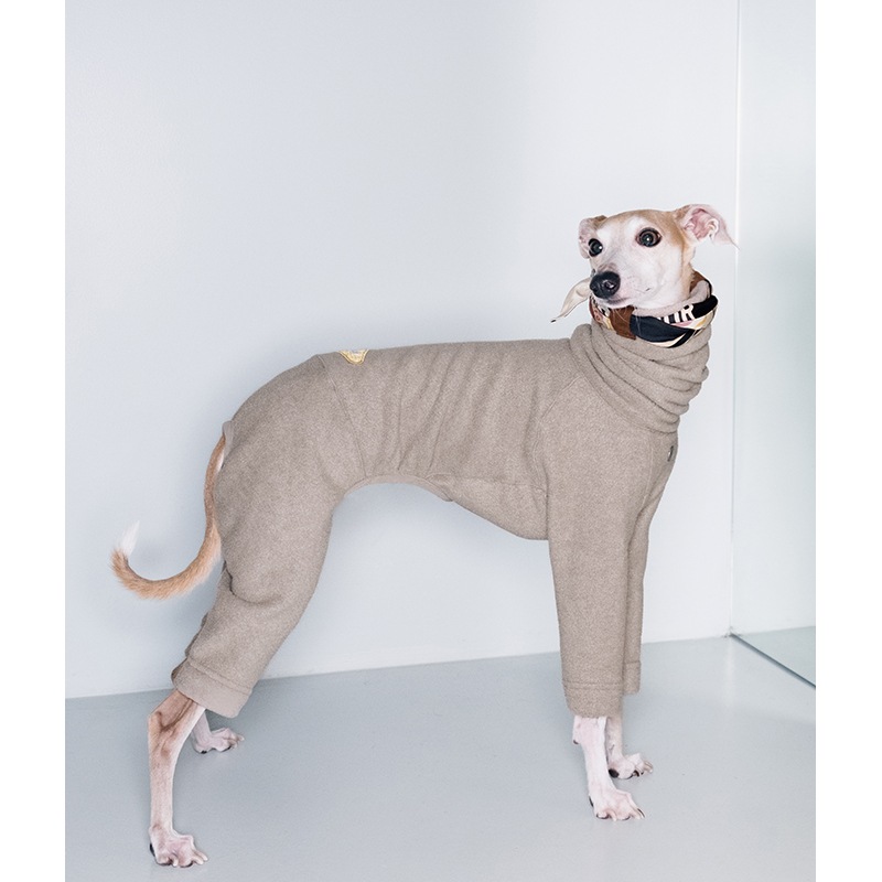 ���ȥ�å��ե��å� �ե꡼������ѡ��� - Greige<br>Mix & Match Freely! Slim Anti-Static Stretch Fleece 4-Leg Jumpsuit