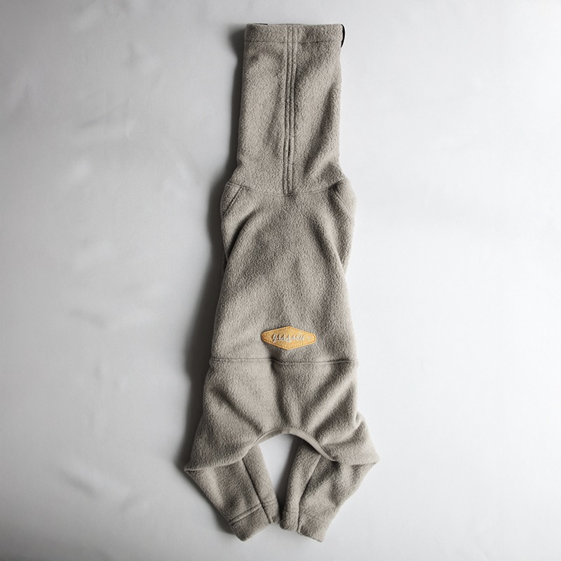 ���ȥ�å��ե��å� �ե꡼������ѡ��� - Greige<br>Mix & Match Freely! Slim Anti-Static Stretch Fleece 4-Leg Jumpsuit