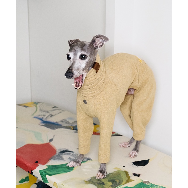���ȥ�å��ե��å� �ե꡼������ѡ��� - Honey Mustard<br>Mix & Match Freely! Slim Anti-Static Stretch Fleece 4-Leg Jumpsuit