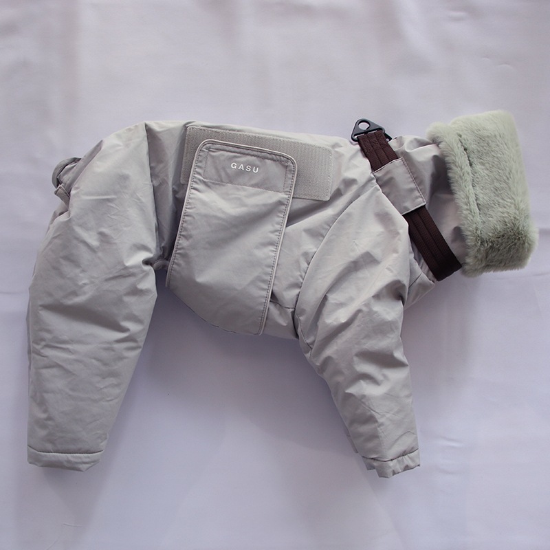 ���ͥ��󥵥졼�ȏ�� �ɿ�ܥ�塼�ॹ�Ρ�������<br>3M Thinsulate��� Antistatic Down-Feel Ultra-Waterproof Extra-Thick 4-Legged Padded Snowsuit