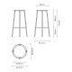 REVOLVER BAR STOOL HIGH