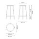 REVOLVER BAR STOOL LOW
