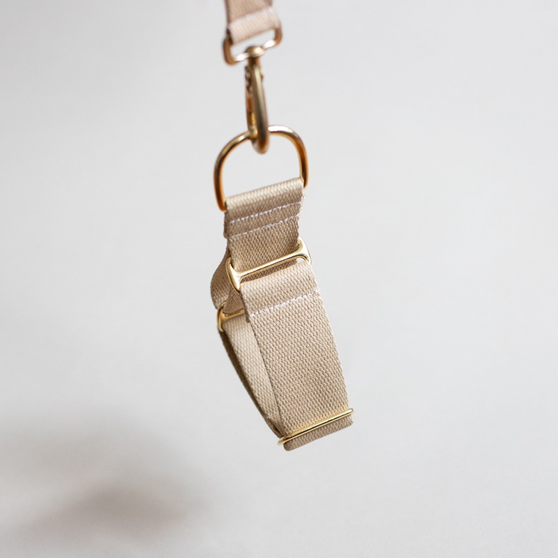 COTTON MARTINGALE COLLAR - Beige
