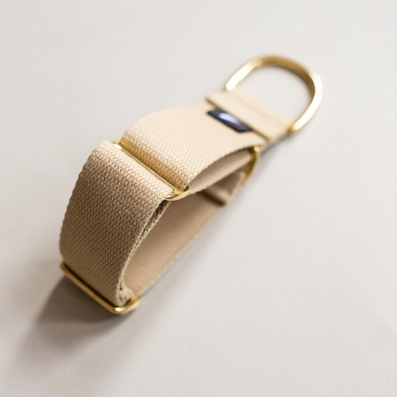 COTTON MARTINGALE COLLAR - Beige