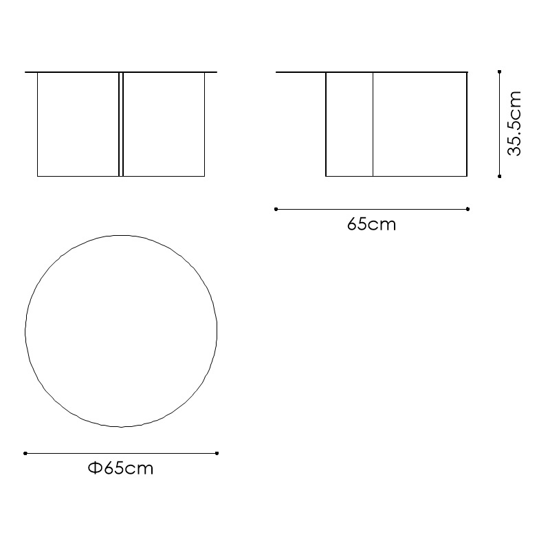 Slit Table Round XL