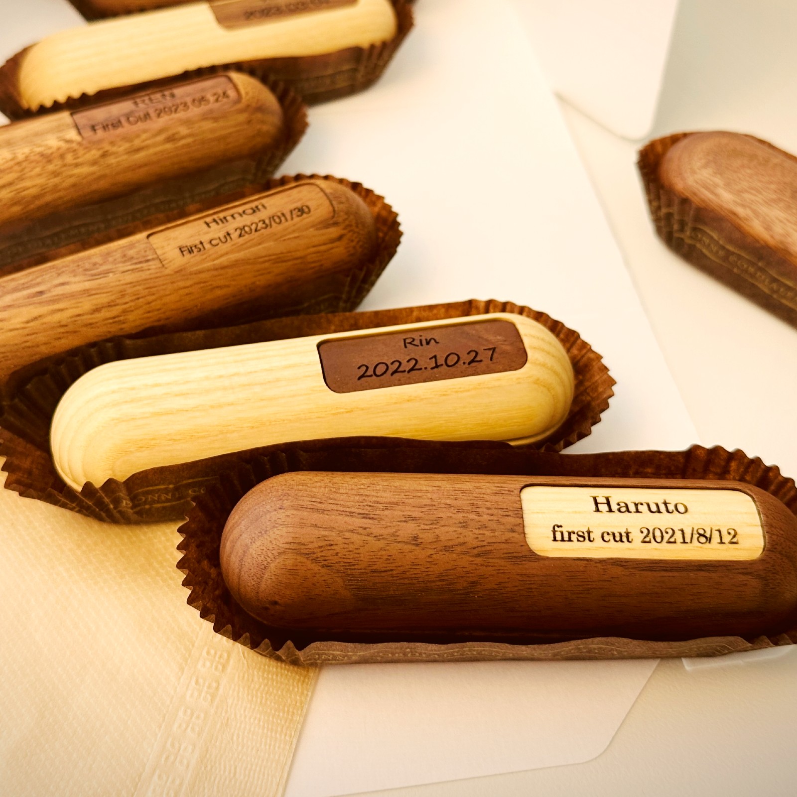 エクレール お子様胎毛ケース　Walnut／Ash／Monkeypod