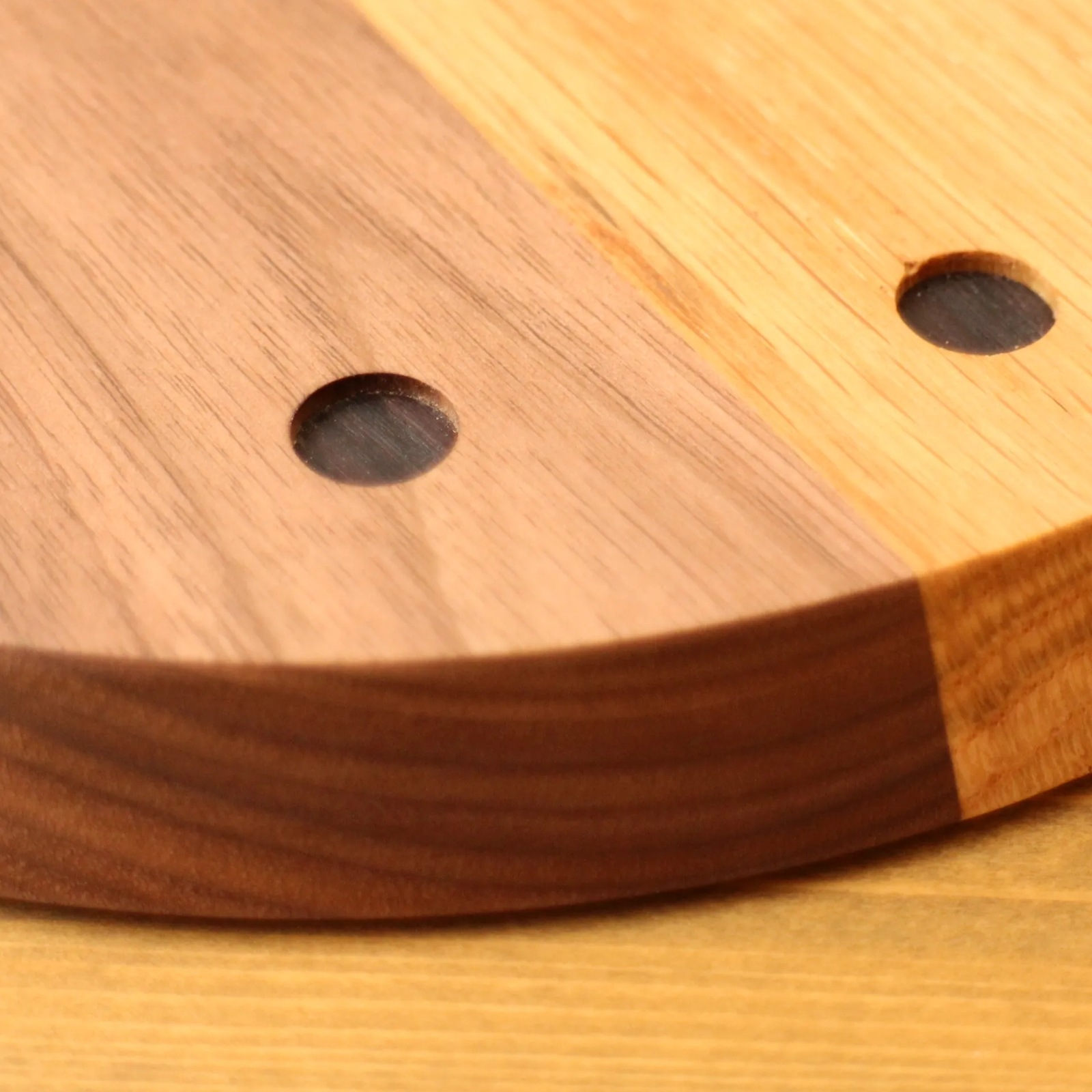 壁掛け時計　Walnut×Oak