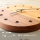 壁掛け時計　Walnut×Oak