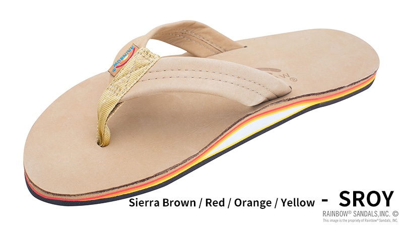 【アムロ】レインボーサンダル （未使用）シングルレイヤー TAN M Rainbow Sandals（レインボーサンダル）SINGLE LAYER LUXURY