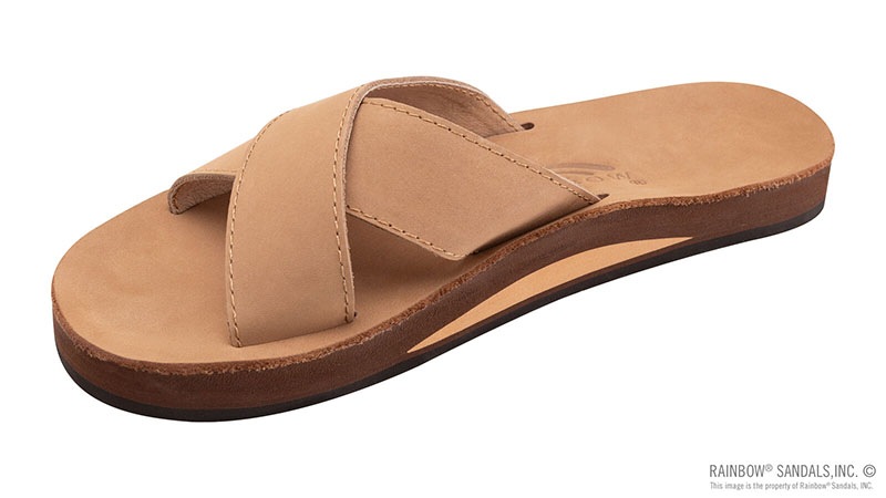 THE XSLIDE - SINGLE LAYER CROSS STRAP FLAT STITCH