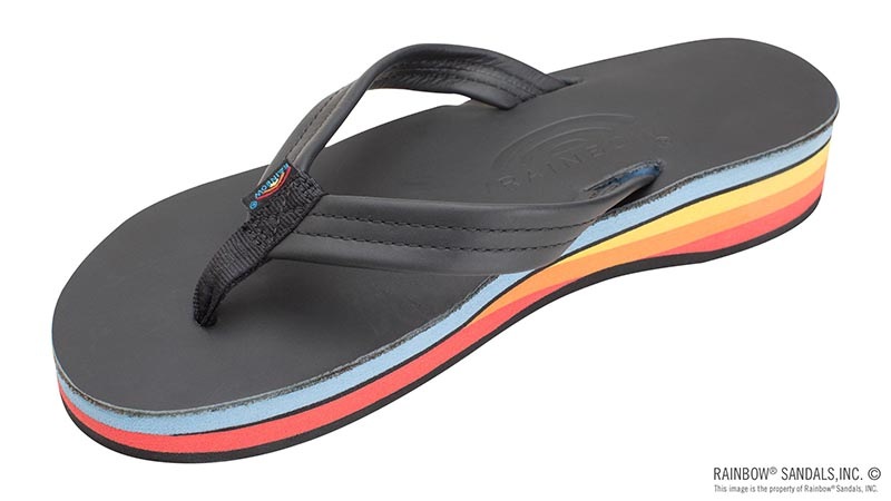 FOUR LAYER WEDGE - LEATHER