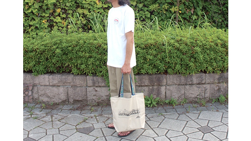 Cotton Hanpu Market Tote（fish tape）