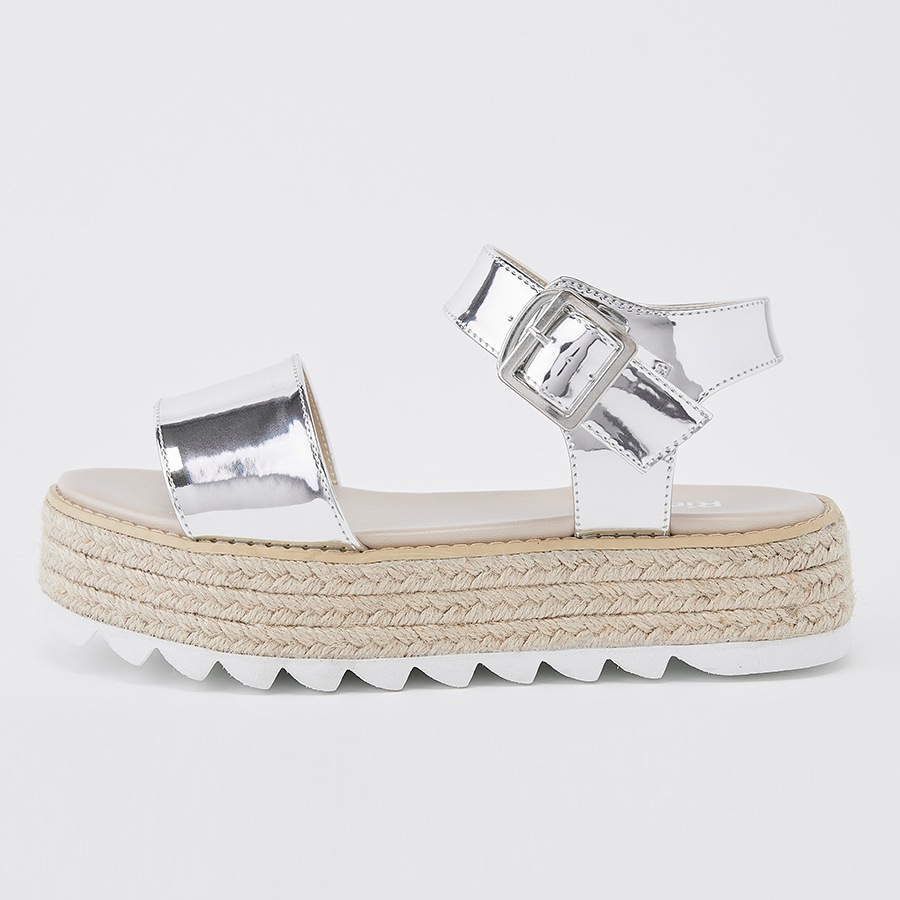 【minelli】ジュートサンダル　Italy製　【38】 ジュートソールサンダル