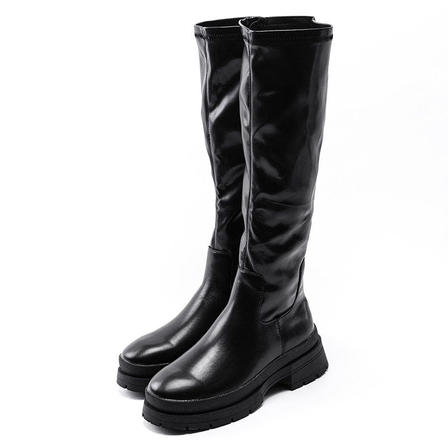 【新品未使用】UNISA ストレッチタンクソールミドルブーツ 23cm UNISA ストレッチタンクソールミドルブーツ 23cm