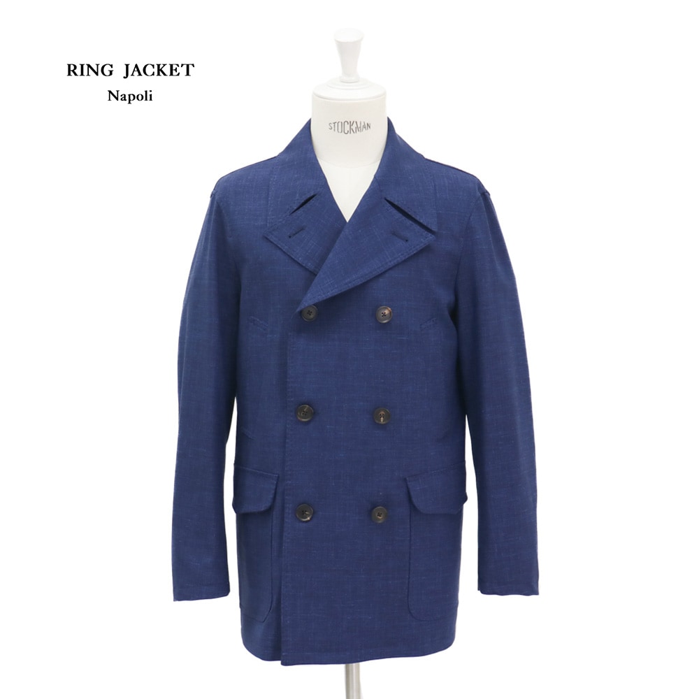 【新品】RING JACKET ベージュ Pコート　46 新品】RING JACKET ベージュ Pコート 46 RING JACKET OUTLET