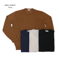 RING JACKET Napoli �ϥ������� ���롼�ͥå��˥åȡڥ饤�ȥ֥饦�󡦥����ܥ꡼���ͥ��ӡ����֥�å���