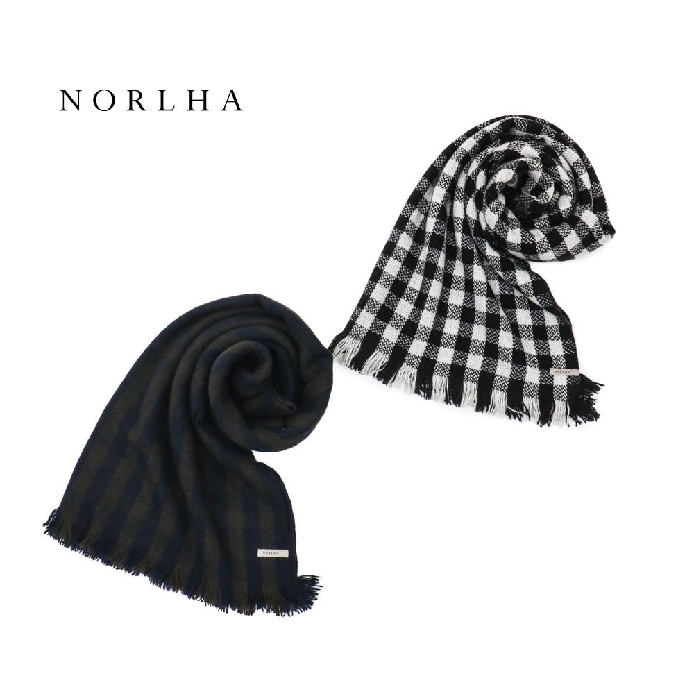 NORLHA ノラ NOMAD NETS ヤクストール【グレー×ネイビー・ブラック×ホワイト】