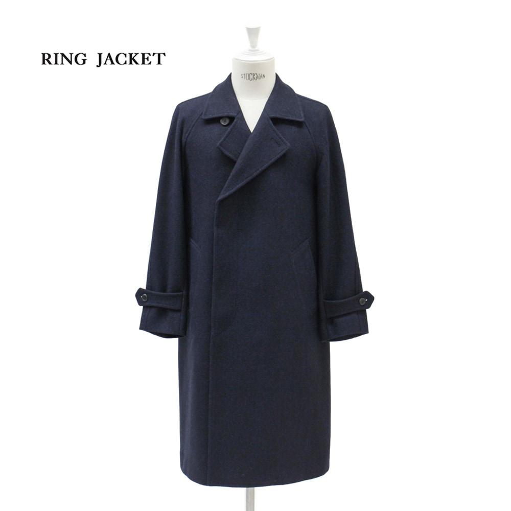 RJ BY RING JACKET ネイビーダブルブレストコート RJ BY RING JACKET ネイビーダブルブレストコート