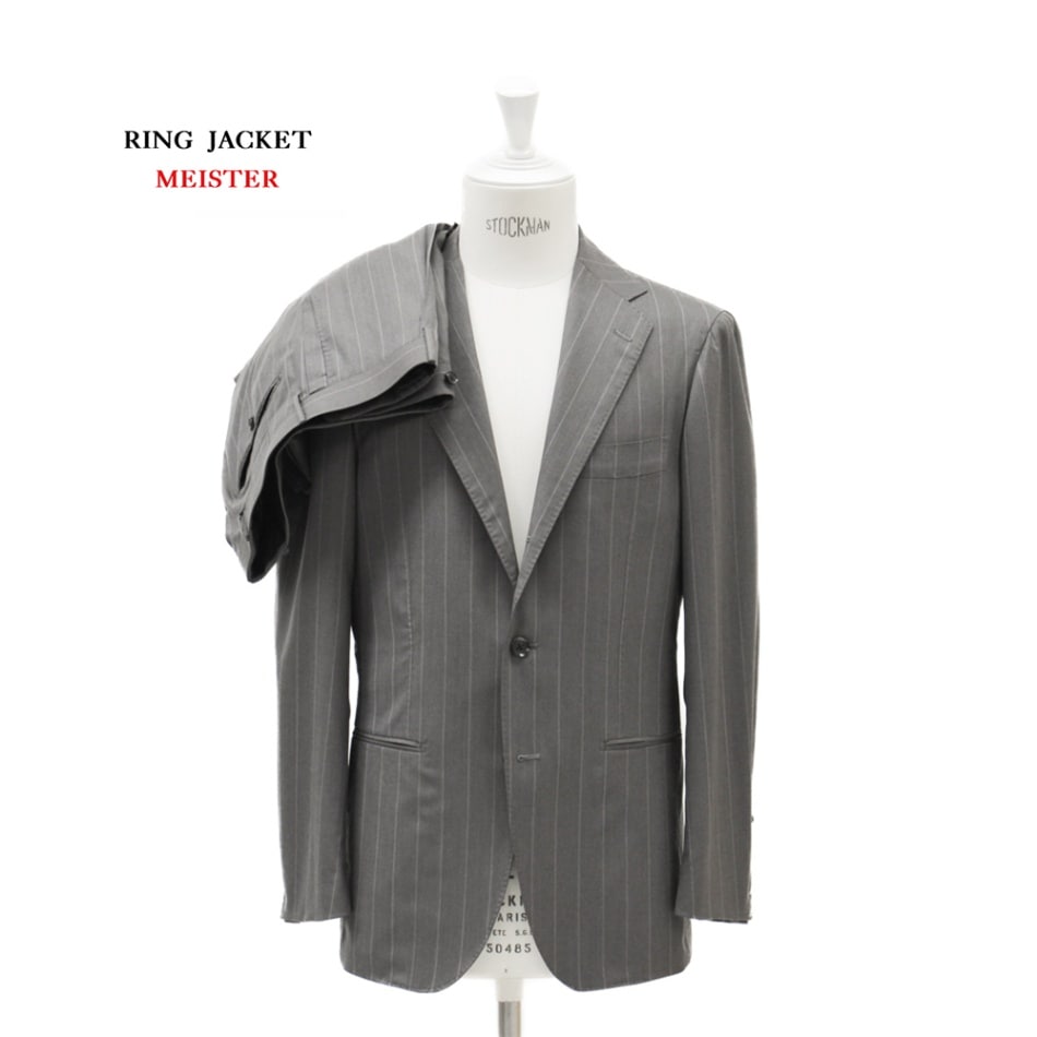 Model NO-253/ S-172 14マイクロンウール グレージュ スーツ スーツ