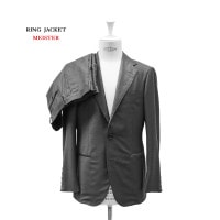 リングジャケットマイスター【訳あり】セットアップスーツ グレー系 Lサイズ RING JACKET OUTLET