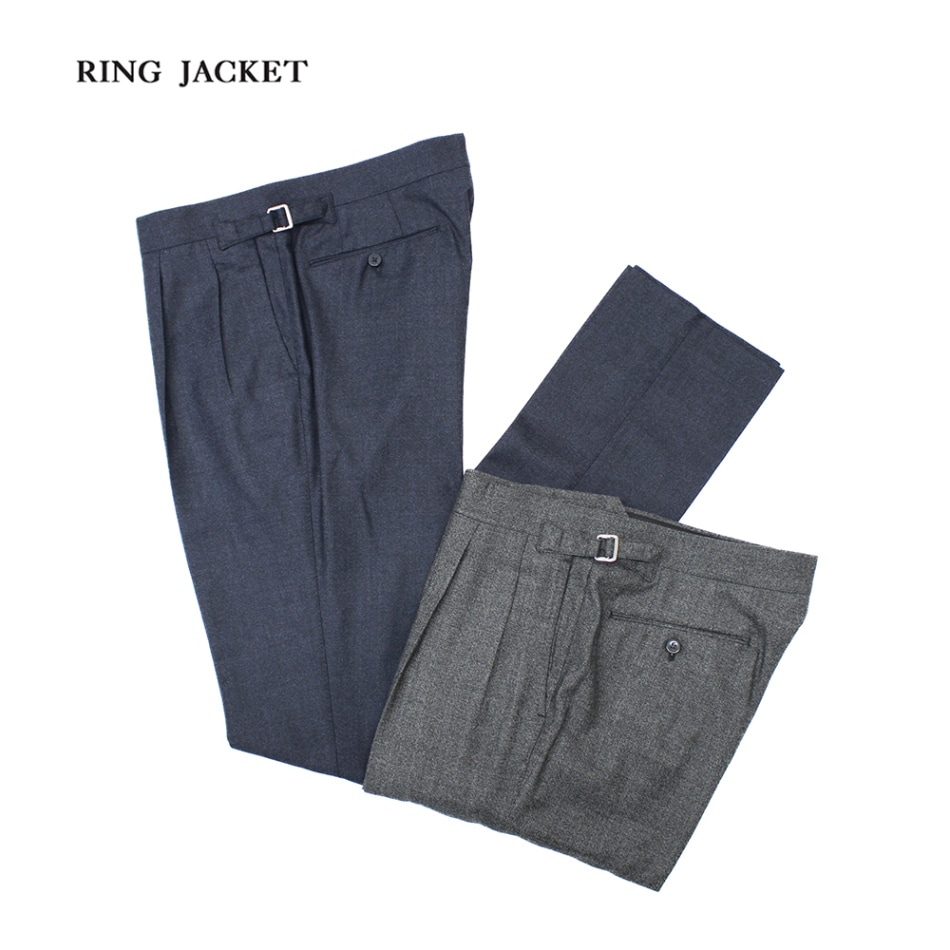 RING JACKET/リングヂャケット　2プリーツスラックス・チノ トラウザーズ/Trousers | RING JACKET OUTLET