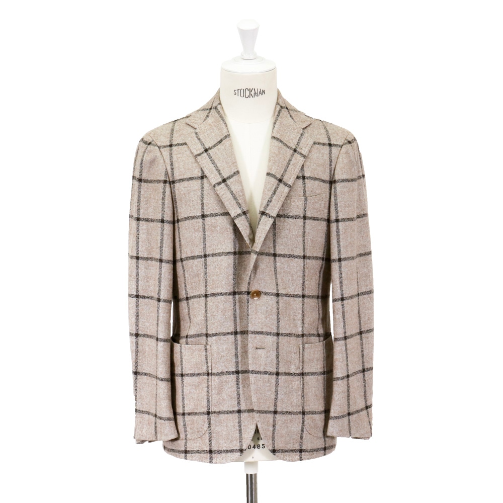RING JACKET リングヂャケットModel No-254 FERLAフェルラジャケット【ベージュ/チェック】