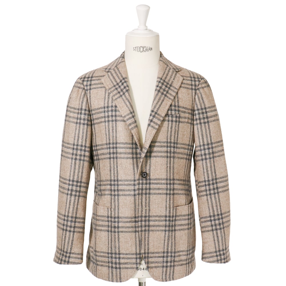 RING JACKET MEISTER ウール・リネン3Bジャケット　ベージュ RING JACKET MEISTER Model NO-254 ウール・リネン・シルク