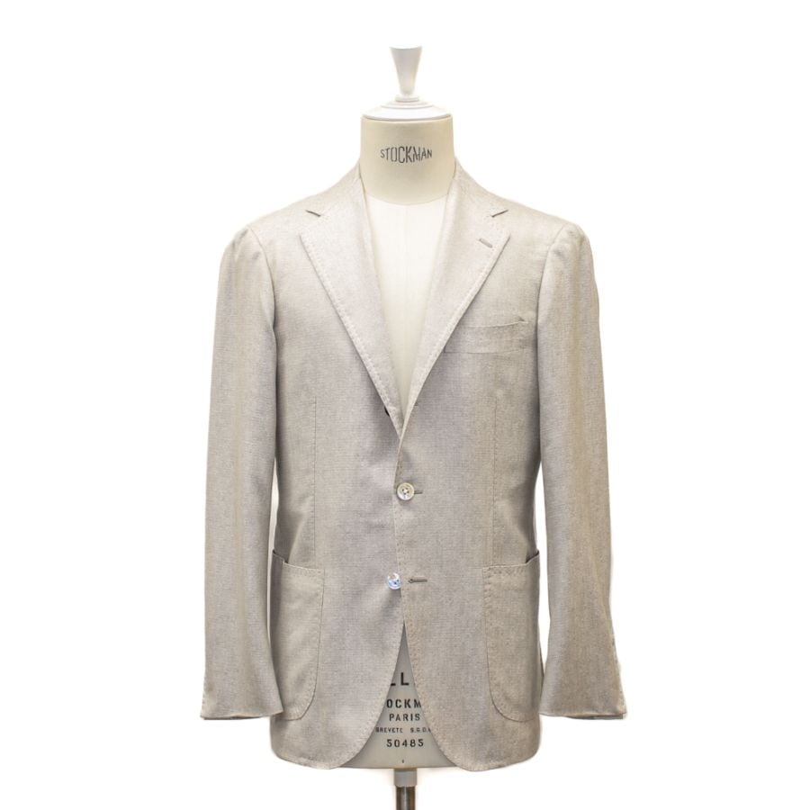 カシミヤ×シルク グレージュ ジャケット No-254 | ジャケット / Jacket