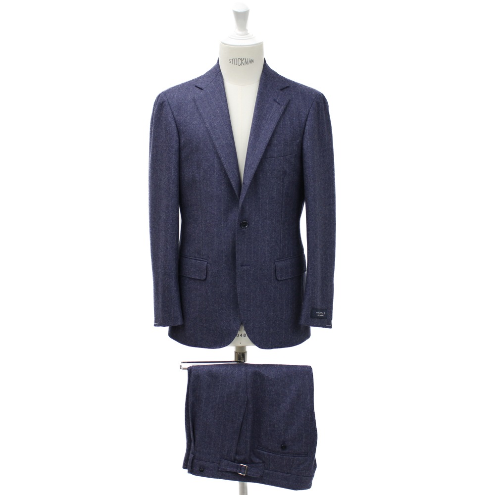 RING JACKET 3B1プリーツ スーツ【ネイビー】Model NO-301 S-186