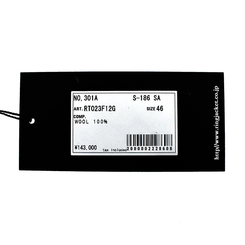 RING JACKET 3B1�ץ꡼�� �����ġڥ١������Model NO-301 S-186