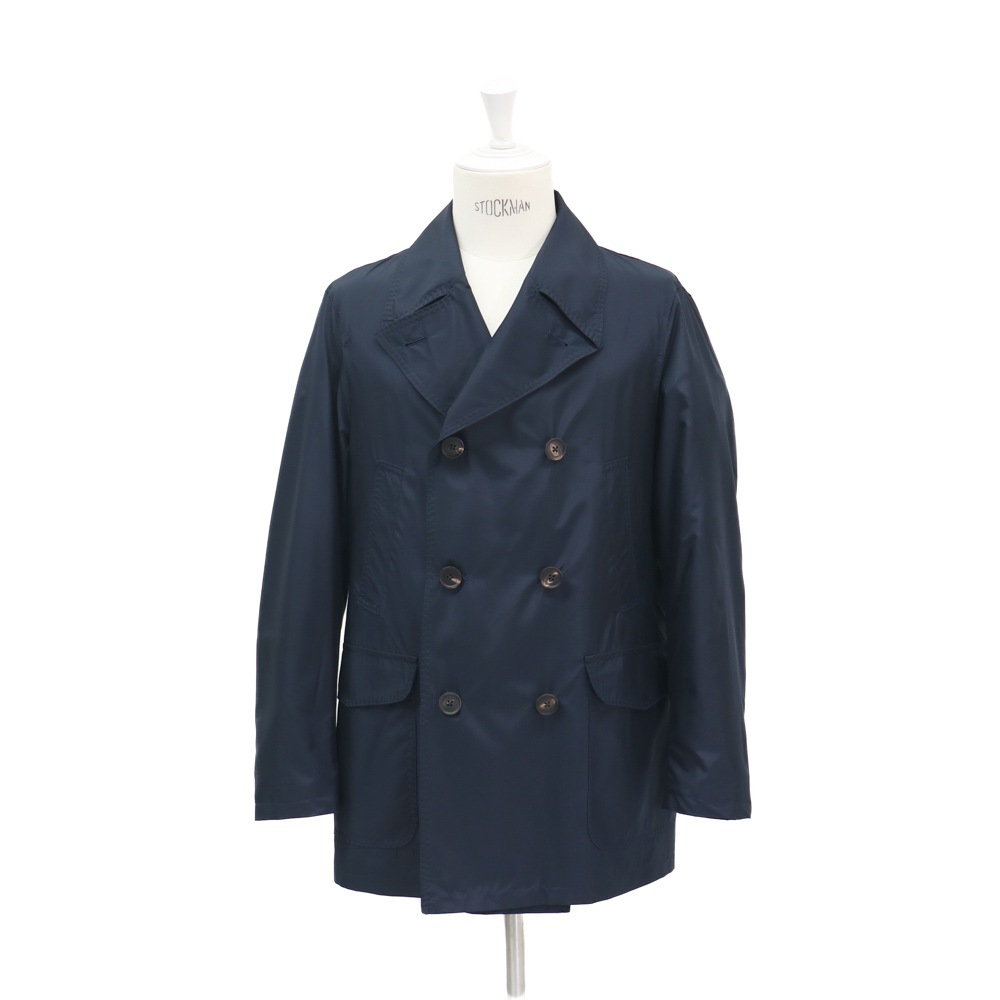 最終値下げ！PEA COAT ネイビー SUMMER SALE 8/1～】P-COAT 【ネイビー/無地】WATER-REPELLENT