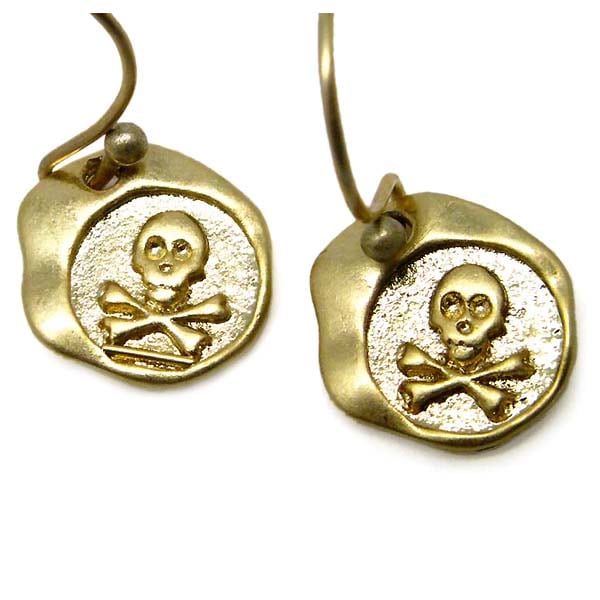 Les Nereides 【レネレイド】 BARBE NOIRE Skull Plate ピアス