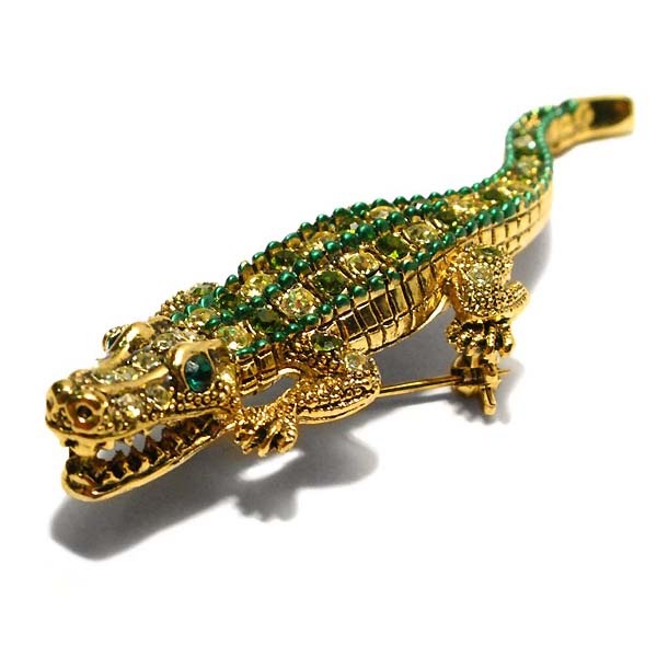 USA Crocodile Brooch -   ֥  - 43591