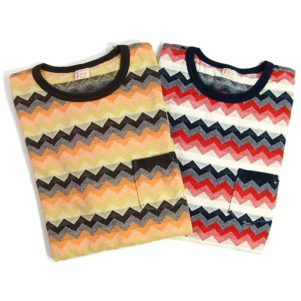 60's 70's Penneys TOWNCRAFT総柄 ジャガード Tシャツ 70s Penneys TOWNCRAFT 総柄 ヘンリーネック ジャガード Tシャツ