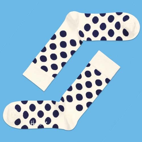HAPPY SOCKS �ڥϥåԡ����å����� ���&��ǥ��� Big Dot 01