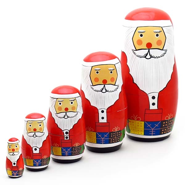 X'mas ���󥿥���硼���� Santacryoshka �ץ쥼��ȥܥå���