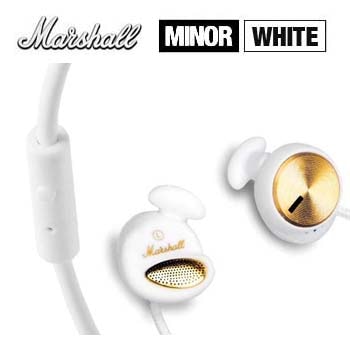 Marshall】マーシャル MINOR ヘッドフォン WHITE | □apparel,GOODS