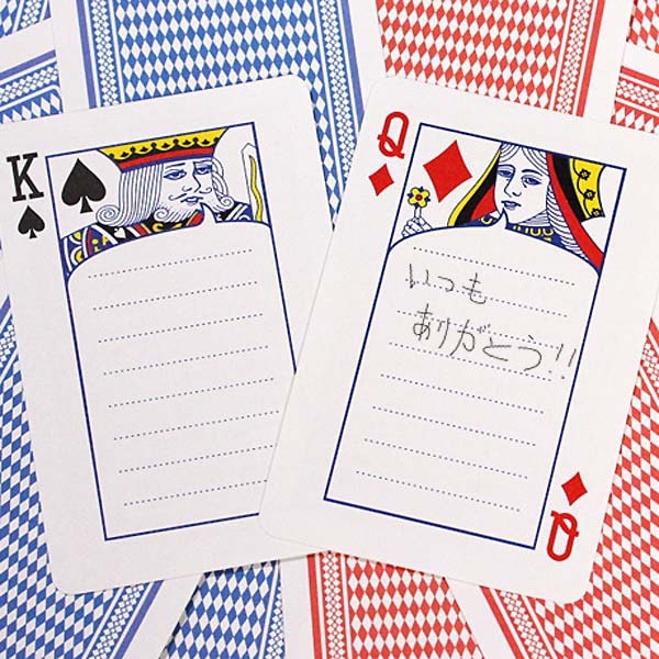 Studio DING DONG】 トランプ メモ帳 メッセージ プレイング カード
